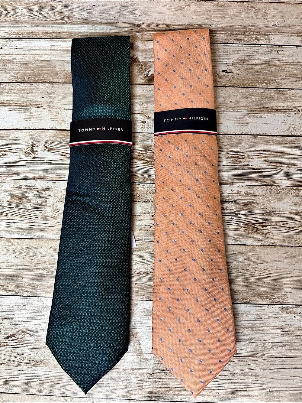 Tommy Hilfiger Men's Polyester Polka Dot Ties NWT